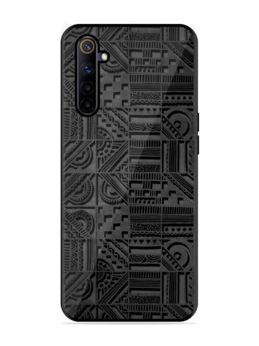 Seamless Pattern Glossy Metal Phone Cover for Realme 6I Zapvi