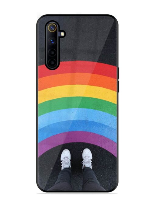 Legs Rainbow Glossy Metal TPU Phone Cover for Realme 6I Zapvi