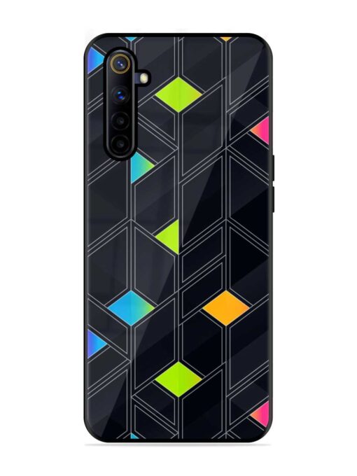 Abstract Mosaic Seamless Glossy Metal Phone Cover for Realme 6I Zapvi