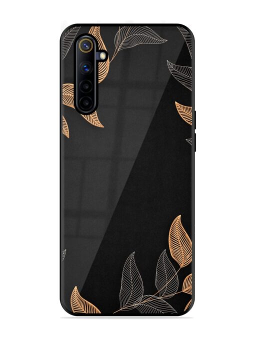 Foliage Art Glossy Metal Phone Cover for Realme 6I Zapvi