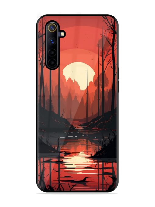 Natural Landscape Glossy Metal Phone Cover for Realme 6I