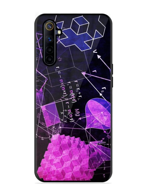 Math Physics Formula Art Glossy Metal Phone Cover for Realme 6I Zapvi