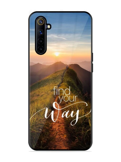 Find Your Way Glossy Metal Phone Cover for Realme 6I Zapvi