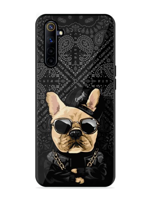 Gangsta Cool Sunmetales Dog Glossy Metal Phone Cover for Realme 6I