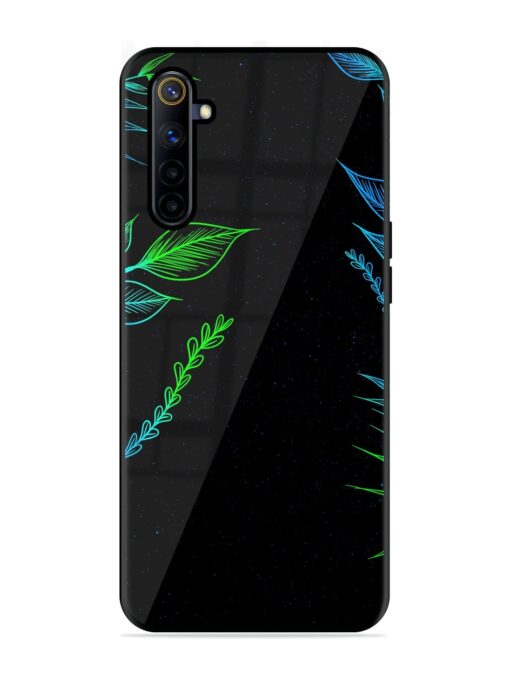 Aesthetic Neon Glossy Metal Phone Cover for Realme 6I Zapvi