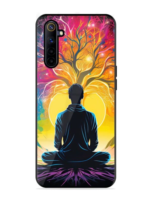 Mind Colourful Glossy Metal Phone Cover for Realme 6I Zapvi