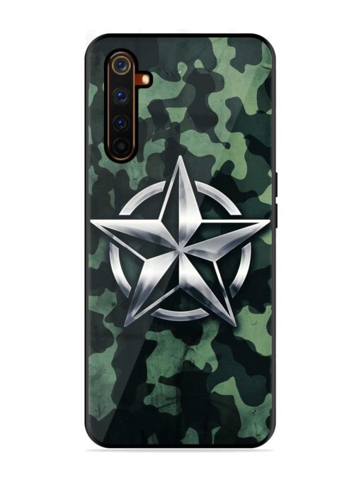 Indian Army Star Design Glossy Metal Phone Cover for Realme 6 Pro Zapvi