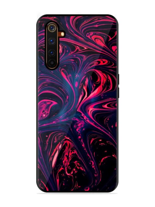 Abstract Background Glossy Metal Phone Cover for Realme 6 Pro Zapvi