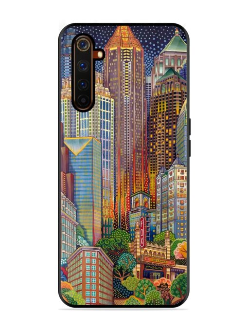 Cityscapes Art Glossy Metal Phone Cover for Realme 6 Pro Zapvi