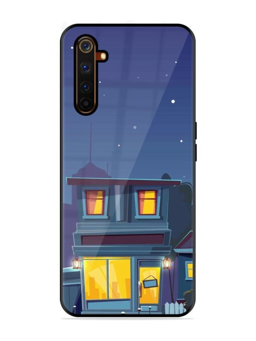 Vector Night House Glossy Metal Phone Cover for Realme 6 Pro Zapvi