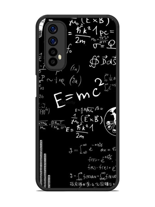 E=Mc2 Mass?Energy Equivalence Glossy Metal Phone Cover for Realme 7