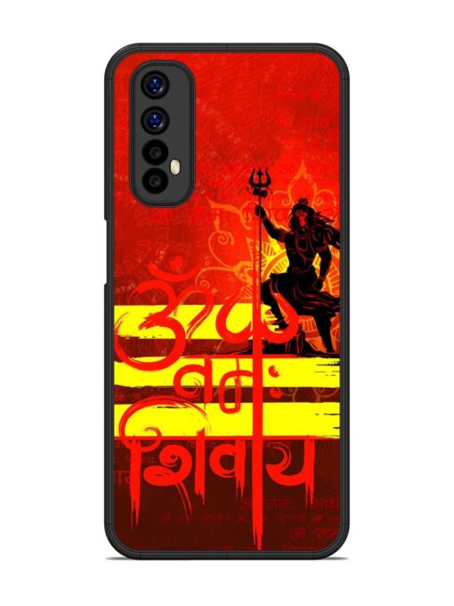 Illustration Lord Shiva Glossy Metal TPU Phone Cover for Realme 7