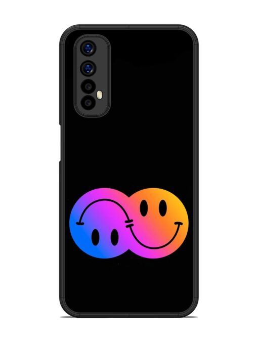 Gradient Smile Art Glossy Metal TPU Phone Cover for Realme 7