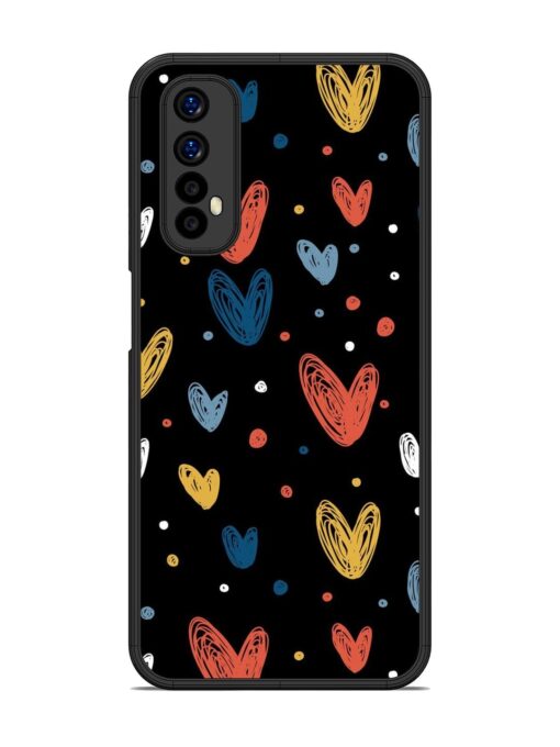 Happy Valentines Day Glossy Metal TPU Phone Cover for Realme 7 Zapvi