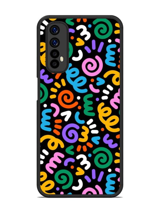 Colorful Seamless Vector Glossy Metal Phone Cover for Realme 7