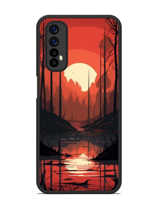 Natural Landscape Glossy Metal Phone Cover for Realme 7