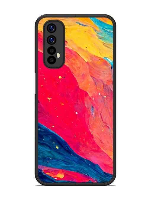 Starry Night Glossy Metal Phone Cover for Realme 7 Zapvi