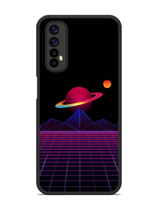 Wave Aesthetic Glossy Metal Phone Cover for Realme 7