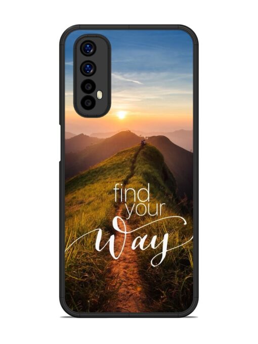 Find Your Way Glossy Metal Phone Cover for Realme 7 Zapvi