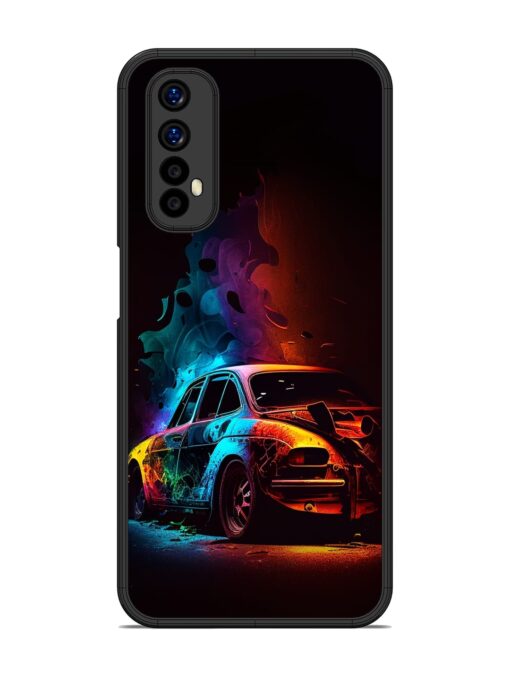 High Classic Car Art Glossy Metal Phone Cover for Realme 7