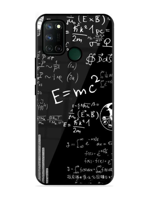 E=Mc2 Mass?Energy Equivalence Glossy Metal Phone Cover for Realme 7I