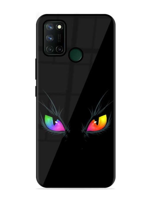 Cat Eyes Glossy Metal Phone Cover for Realme 7I