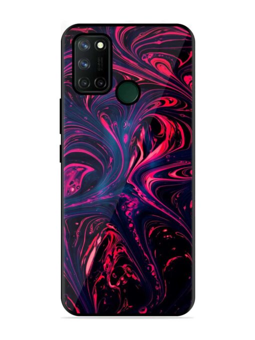 Abstract Background Glossy Metal Phone Cover for Realme 7I Zapvi