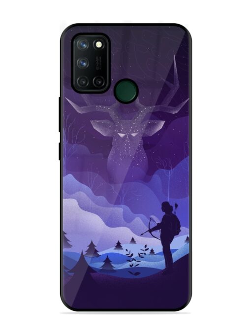 Deer Forest River Glossy Metal Phone Cover for Realme 7I Zapvi