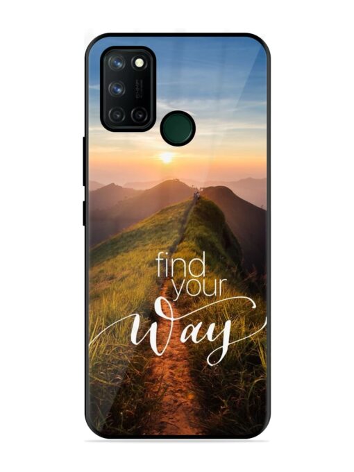 Find Your Way Glossy Metal Phone Cover for Realme 7I