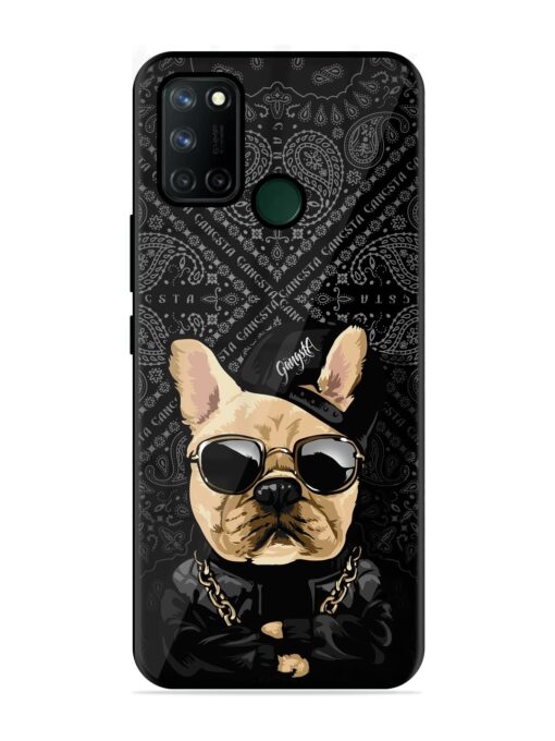 Gangsta Cool Sunmetales Dog Glossy Metal Phone Cover for Realme 7I Zapvi