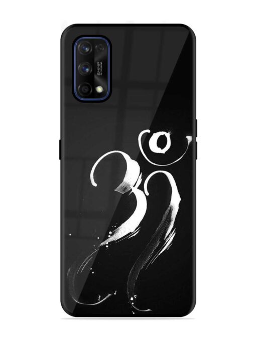 Om Logo Glossy Metal Phone Cover for Realme 7 Pro Zapvi