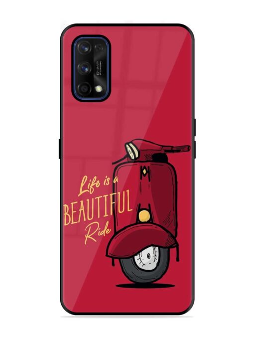 Life Is Beautiful Rides Glossy Metal Phone Cover for Realme 7 Pro