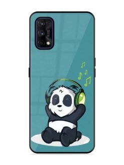Music Panda Glossy Metal Phone Cover for Realme 7 Pro