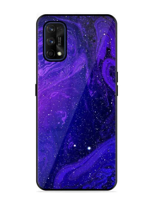 Galaxy Acrylic Abstract Art Glossy Metal Phone Cover for Realme 7 Pro Zapvi