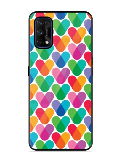 Overlapping Colors Colorful Glossy Metal TPU Phone Cover for Realme 7 Pro Zapvi