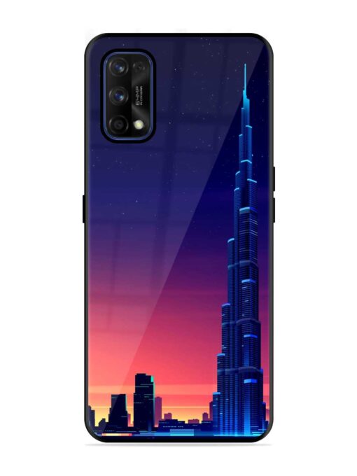 Burj Khalifa Abstract Glossy Metal Phone Cover for Realme 7 Pro Zapvi