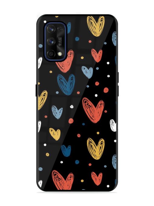 Happy Valentines Day Glossy Metal TPU Phone Cover for Realme 7 Pro Zapvi