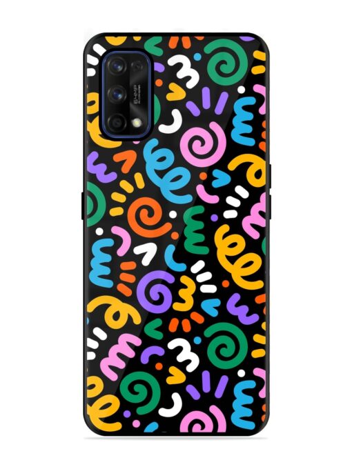 Colorful Seamless Vector Glossy Metal Phone Cover for Realme 7 Pro