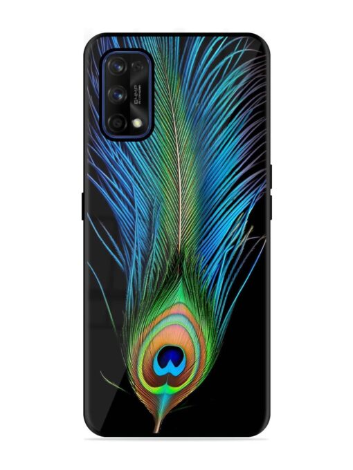 Peacock Feather Glossy Metal TPU Phone Cover for Realme 7 Pro Zapvi