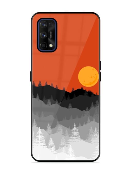 Mountain Lofi Sun Glossy Metal Phone Cover for Realme 7 Pro