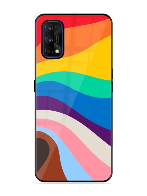 Minimal Pride Art Glossy Metal Phone Cover for Realme 7 Pro Zapvi