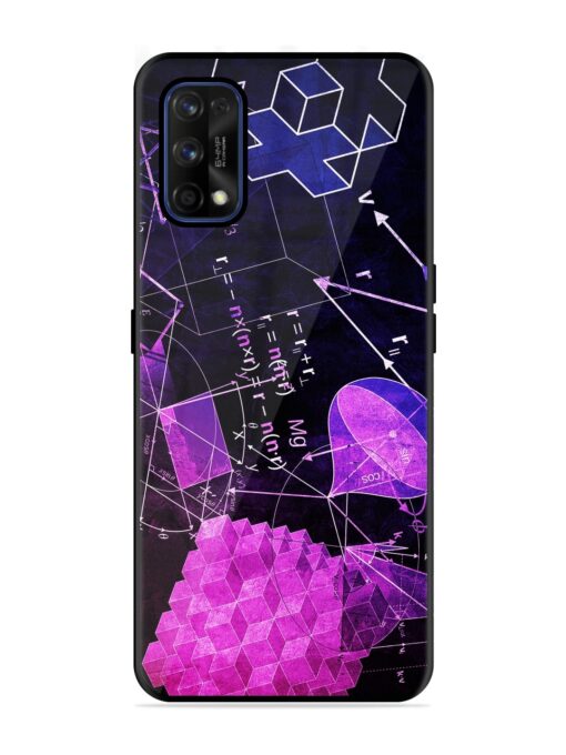 Math Physics Formula Art Glossy Metal Phone Cover for Realme 7 Pro Zapvi