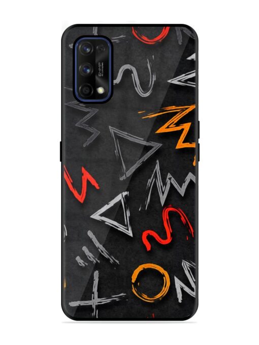 Grungy Graffiti Glossy Metal Phone Cover for Realme 7 Pro