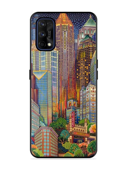 Cityscapes Art Glossy Metal Phone Cover for Realme 7 Pro