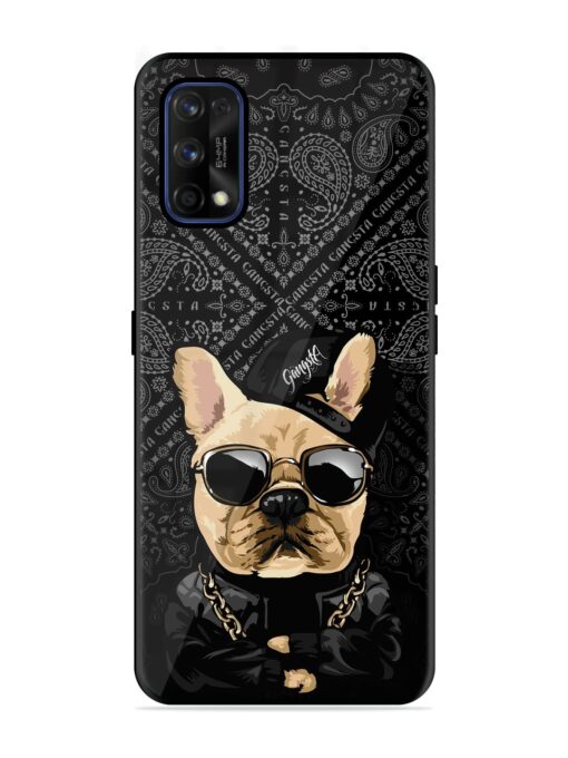 Gangsta Cool Sunmetales Dog Glossy Metal Phone Cover for Realme 7 Pro Zapvi