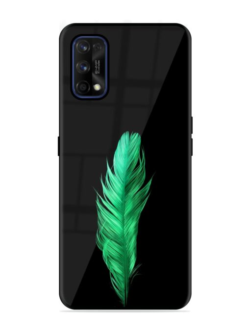 Feather Texture Glossy Metal Phone Cover for Realme 7 Pro