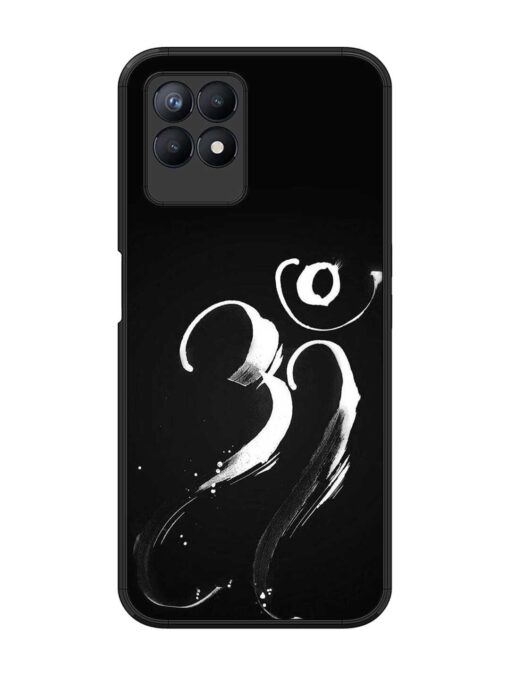 Om Logo Glossy Metal Phone Cover for Realme 8I Zapvi