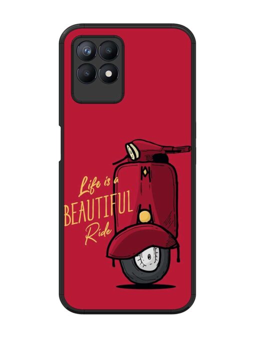 Life Is Beautiful Rides Glossy Metal Phone Cover for Realme 8I Zapvi