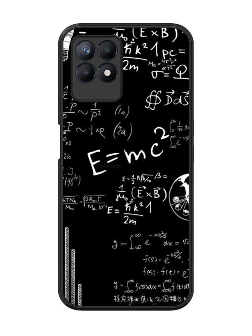 E=Mc2 Mass?Energy Equivalence Glossy Metal Phone Cover for Realme 8I Zapvi