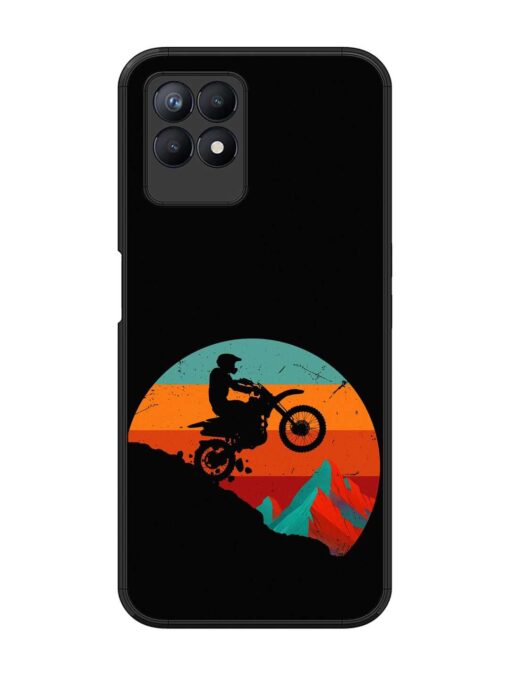 Mountain Bike Glossy Metal Phone Cover for Realme 8I Zapvi